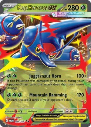 Mega Heracross ex - 004/094: ME02: Phantasmal Flames