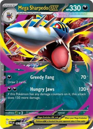 Mega Sharpedo ex - 061/094: ME02: Phantasmal Flames