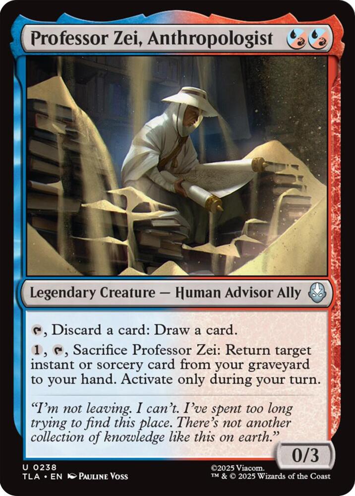 Professor Zei, Anthropologist - 238: Avatar: The Last Airbender