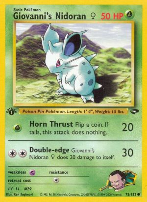 Giovanni's Nidoran F - 075/132: Gym Challenge