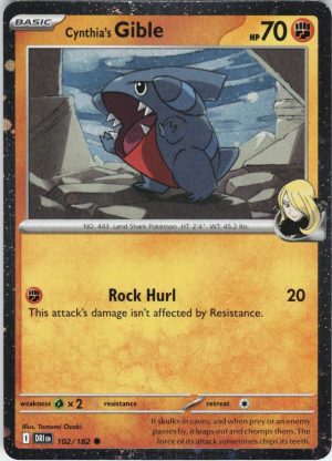 Cynthia's Gible (Cosmos Holo) - 102/182: Miscellaneous Cards & Products (MCAP)