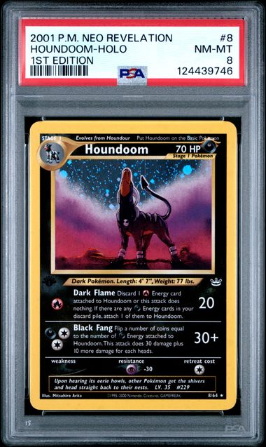 Houndoom - 08/64: Neo Revelation: PSA 8