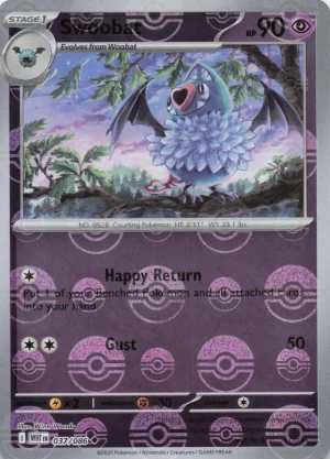 Swoobat (Pokeball Pattern) - 037/086: SV: White Flare
