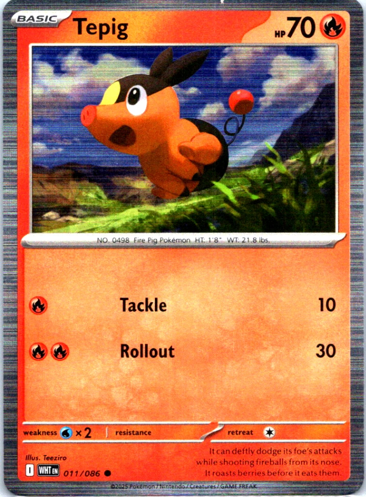 Tepig - 011/086: Miscellaneous Cards & Products