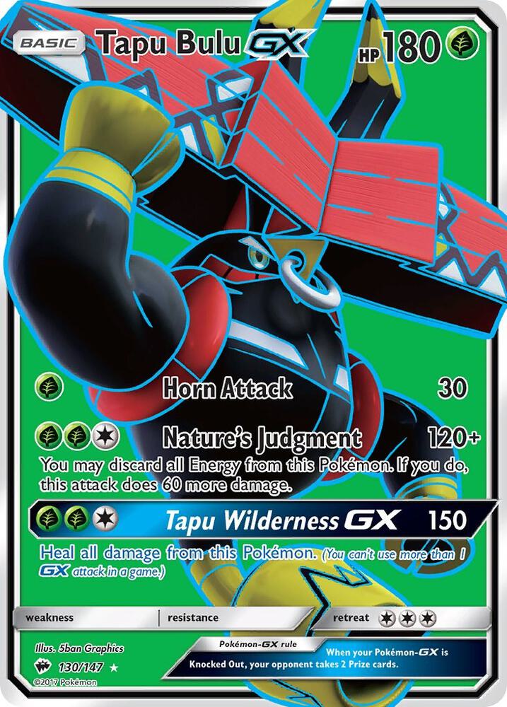 Tapu Bulu GX (Full Art) - 130/147: SM - Burning Shadows