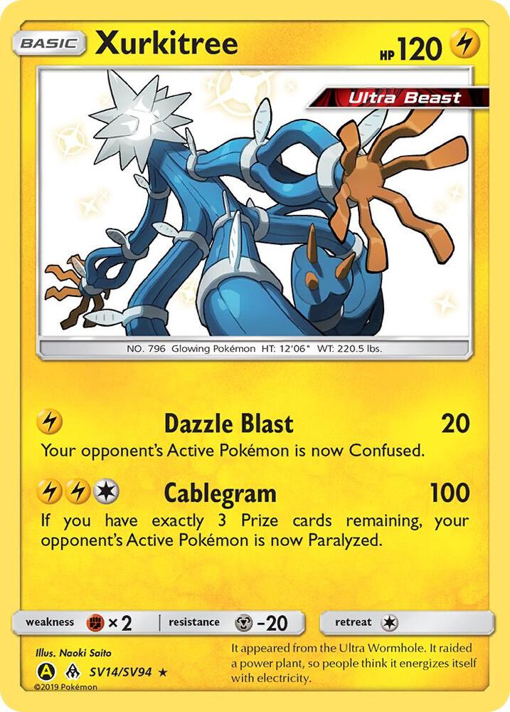 Xurkitree - SV14/SV94: Hidden Fates: Shiny Vault