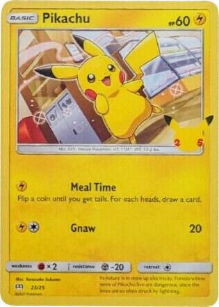 Pikachu - 025/025: McDonald's 25th Anniversary Promos