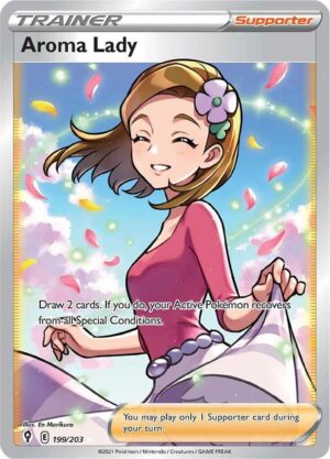 Aroma Lady (Full Art) - 199/203: SWSH07: Evolving Skies
