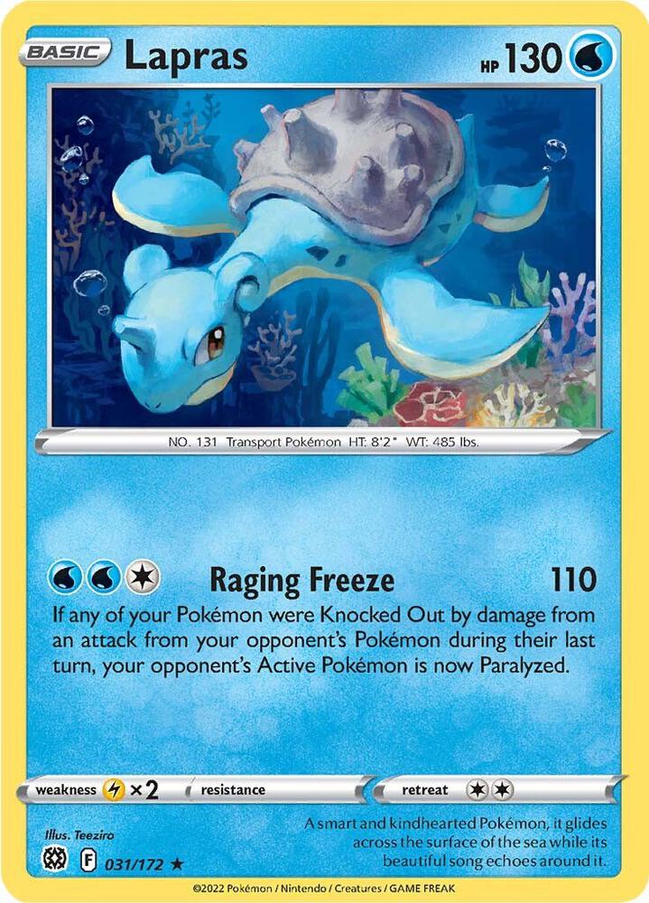 Lapras - 031/172: SWSH09: Brilliant Stars