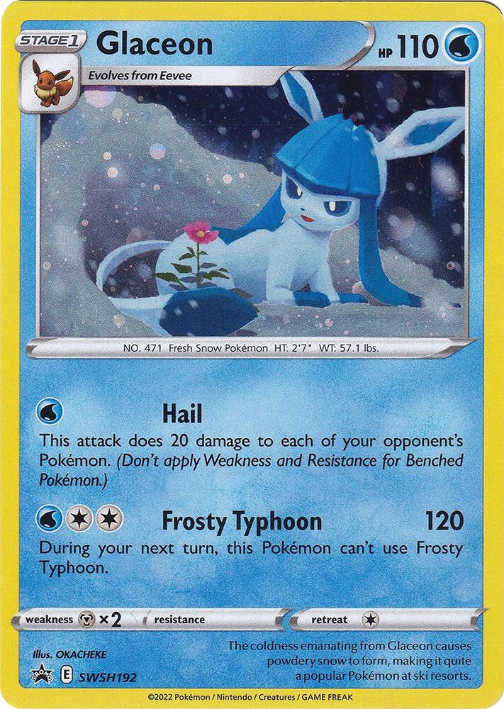 Glaceon - SWSH192: SWSH: Sword & Shield Promo Cards (LP)