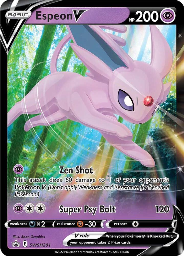 Espeon V - SWSH201: SWSH: Sword & Shield Promo Cards