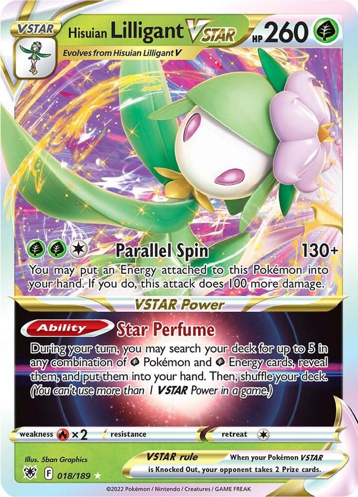 Hisuian Lilligant VSTAR - 018/189: SWSH10: Astral Radiance