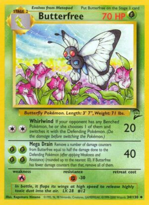 Butterfree - 034/130: Base Set 2