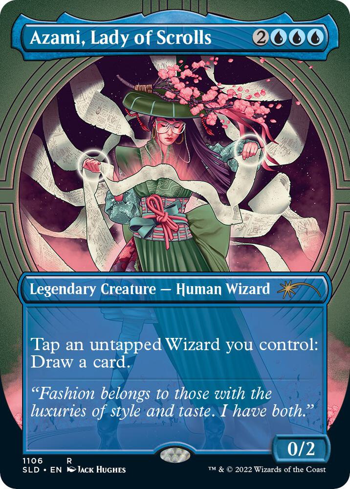 Azami, Lady of Scrolls (Borderless) - 1106: Secret Lair Drop Series