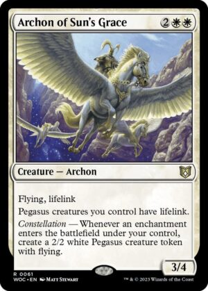 Archon of Sun's Grace - 61: Commander: Wilds of Eldraine