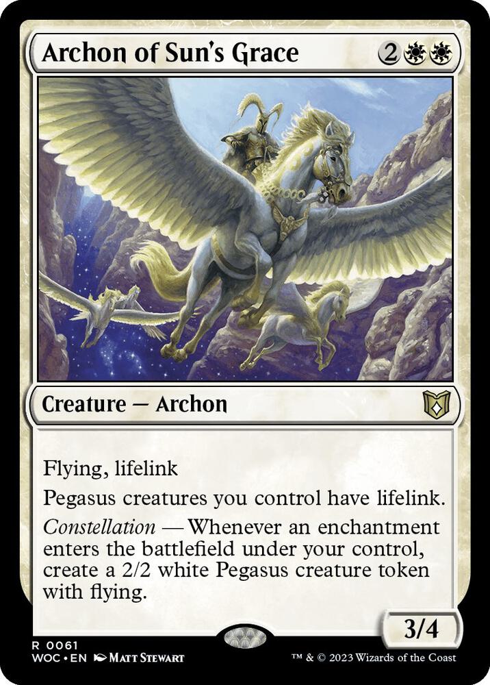 Archon of Sun's Grace - 61: Commander: Wilds of Eldraine