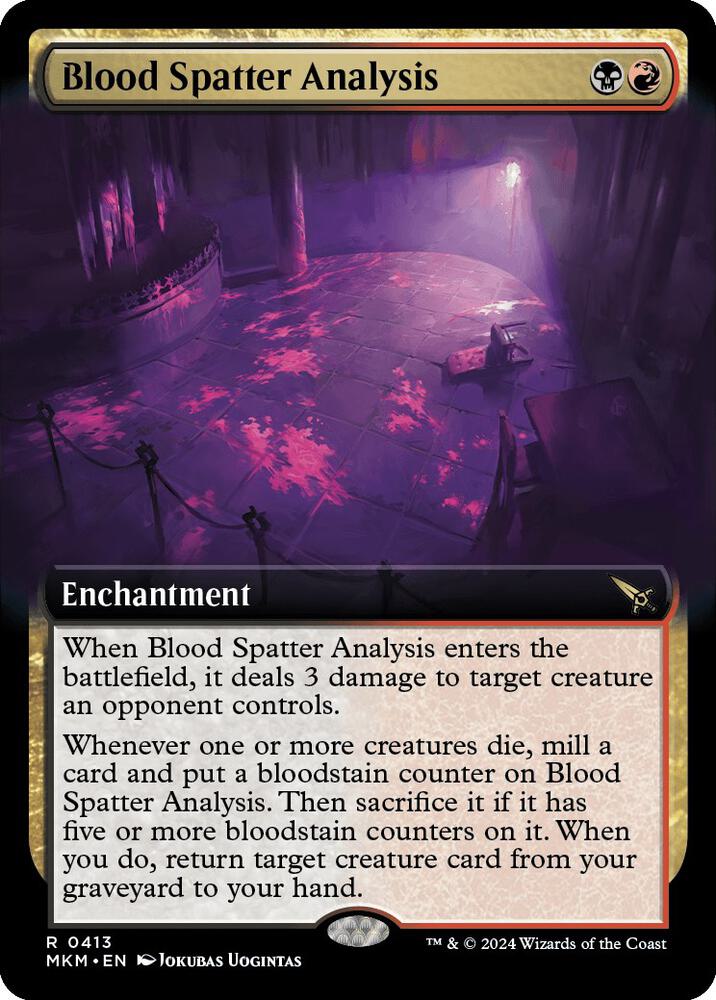 Blood Spatter Analysis (Extended Art) - 413: Murders at Karlov Manor