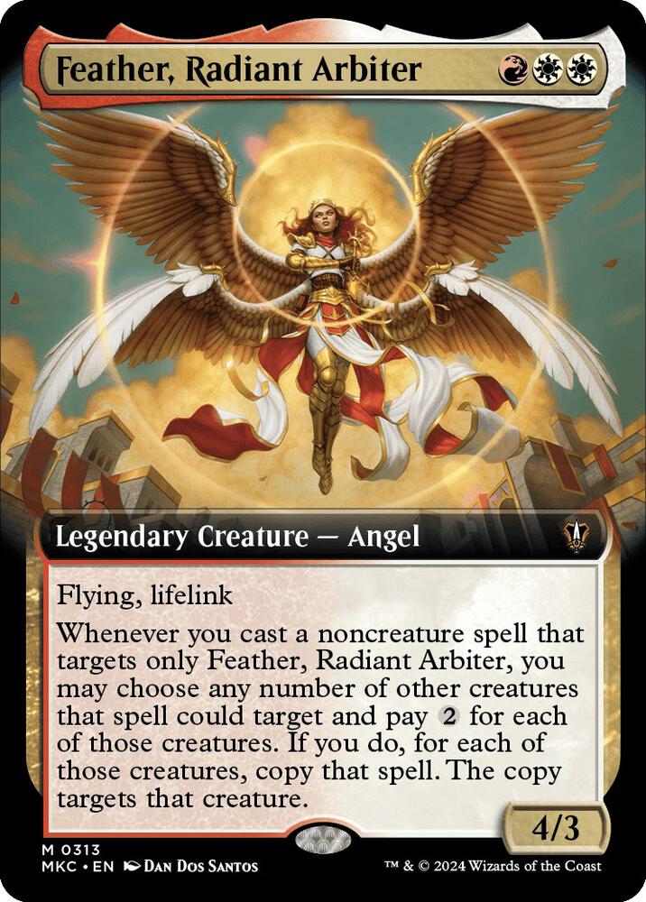 Feather, Radiant Arbiter (Extended Art) - 313: Commander: Murders at Karlov Manor