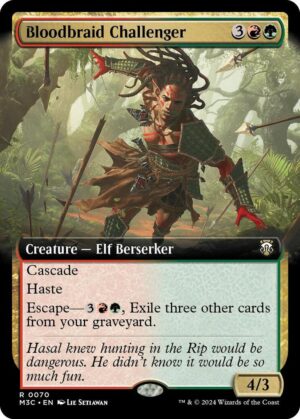 Bloodbraid Challenger (Extended Art) (Ripple Foil) - 70: Commander: Modern Horizons 3