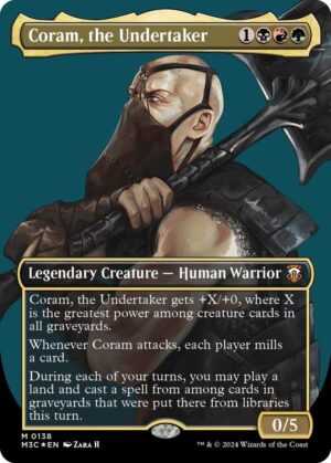 Coram, the Undertaker (Borderless) (Ripple Foil) - 138: Commander: Modern Horizons 3