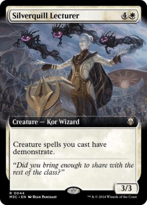 Silverquill Lecturer (Extended Art) (Ripple Foil) - 44: Commander: Modern Horizons 3
