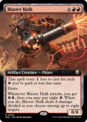 Blaster Hulk (Extended Art) (Ripple Foil) - 55: Commander: Modern Horizons 3