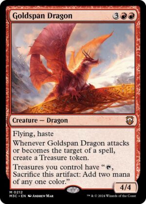 Goldspan Dragon (Ripple Foil) - 212: Commander: Modern Horizons 3