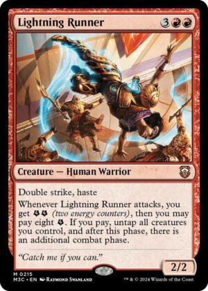 Lightning Runner (Ripple Foil) - 215: Commander: Modern Horizons 3
