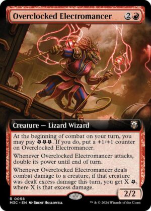 Overclocked Electromancer (Extended Art) (Ripple Foil) - 58: Commander: Modern Horizons 3