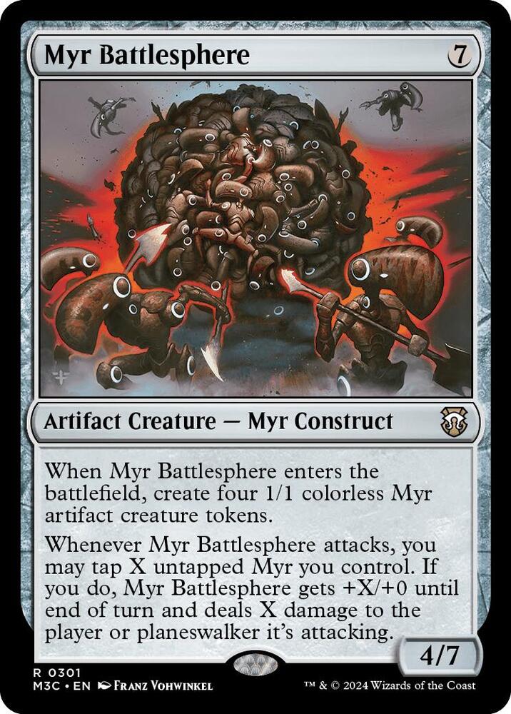 Myr Battlesphere (Ripple Foil)- 301: Commander: Modern Horizons 3