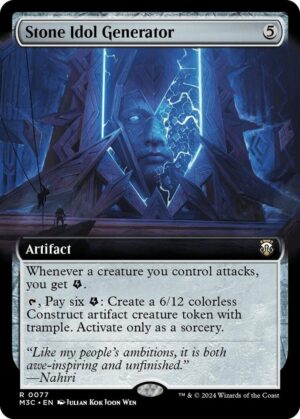 Stone Idol Generator (Extended Art) (Ripple Foil) - 77: Commander: Modern Horizons 3