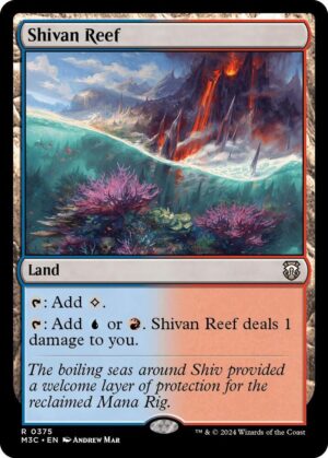 Shivan Reef (Ripple Foil) - 375: Commander: Modern Horizons 3