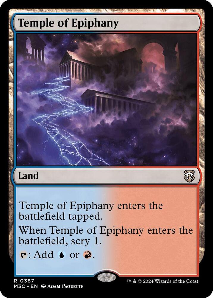 Temple of Epiphany (Ripple Foil) - 387: Commander: Modern Horizons 3