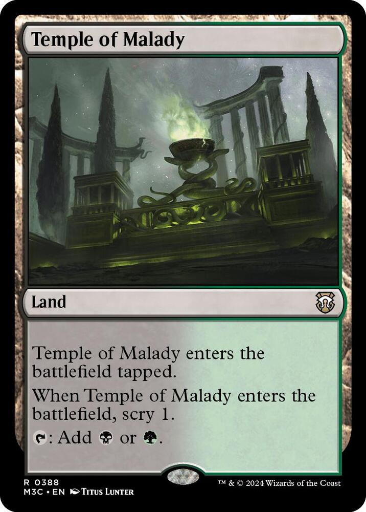 Temple of Malady (Ripple Foil) - 388: Commander: Modern Horizons 3
