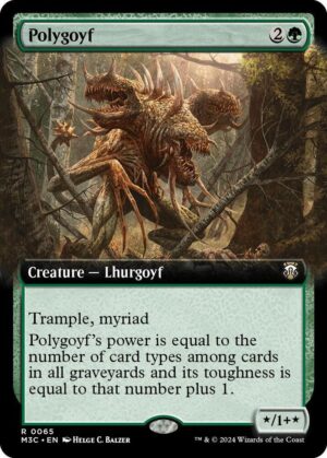 Polygoyf (Extended Art) (Ripple Foil) - 65: Commander: Modern Horizons 3