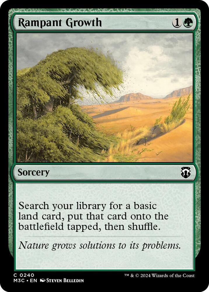 Rampant Growth (Ripple Foil) - 240: Commander: Modern Horizons 3
