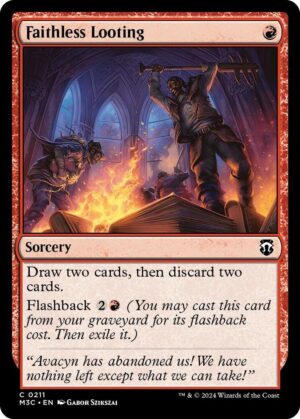 Faithless Looting (Ripple Foil) - 211: Commander: Modern Horizons 3