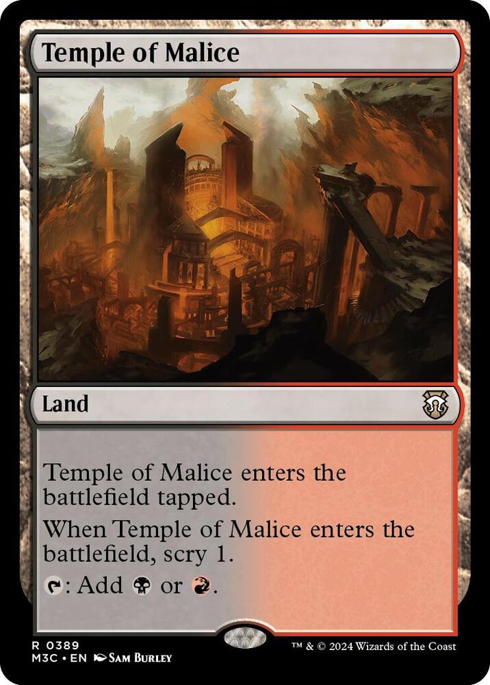 Temple of Malice (Ripple Foil) - 389: Commander: Modern Horizons 3