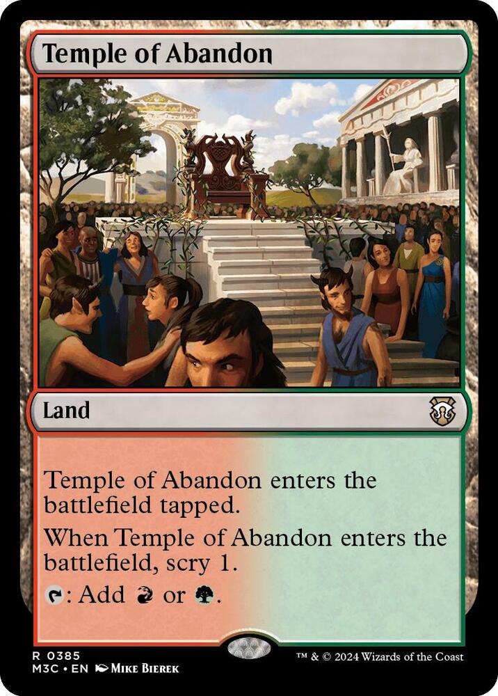 Temple of Abandon (Ripple Foil) - 385: Commander: Modern Horizons 3