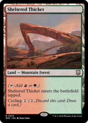 Sheltered Thicket (Ripple Foil) - 374: Commander: Modern Horizons 3