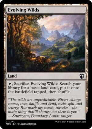 Evolving Wilds (Ripple Foil) - 340: Commander: Modern Horizons 3