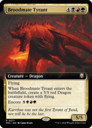 Broodmate Tyrant (Extended Art) (Ripple Foil) - 71: Commander: Modern Horizons 3