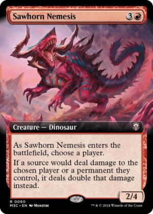 Sawhorn Nemesis (Extended Art) (Ripple Foil) - 60: Commander: Modern Horizons 3