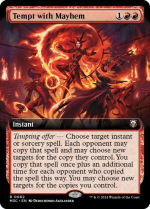 Tempt with Mayhem (Extended Art) (Ripple Foil) - 62: Commander: Modern Horizons 3