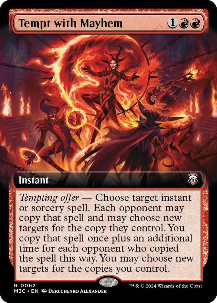 Tempt with Mayhem (Extended Art) (Ripple Foil) - 62: Commander: Modern Horizons 3