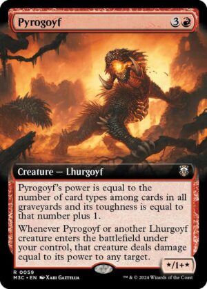 Pyrogoyf (Extended Art) (Ripple Foil) - 59: Commander: Modern Horizons 3