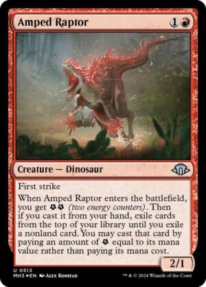 Amped Raptor (Ripple Foil) - 513: Modern Horizons 3