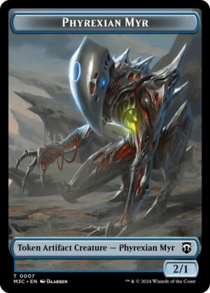 Phyrexian Myr (Ripple Foil)  // Servo Double - 7 // 33: Commander: Modern Horizons 3