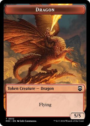 Dragon (Ripple Foil) // Treasure Double - 12 // 34: Commander: Modern Horizons 3