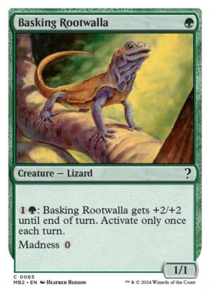 Basking Rootwalla (White Border) - 65: Mystery Booster 2